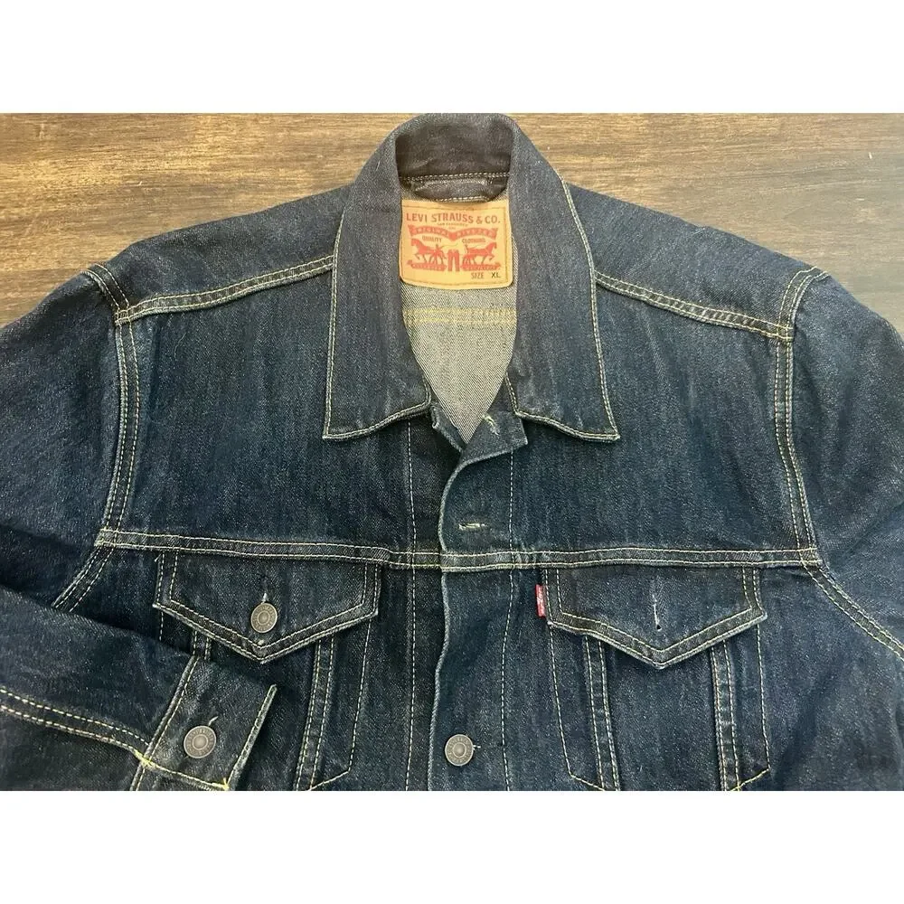 Levi's Men's Denim Trucker Jacket 72334 Large - Picture 3 of 6